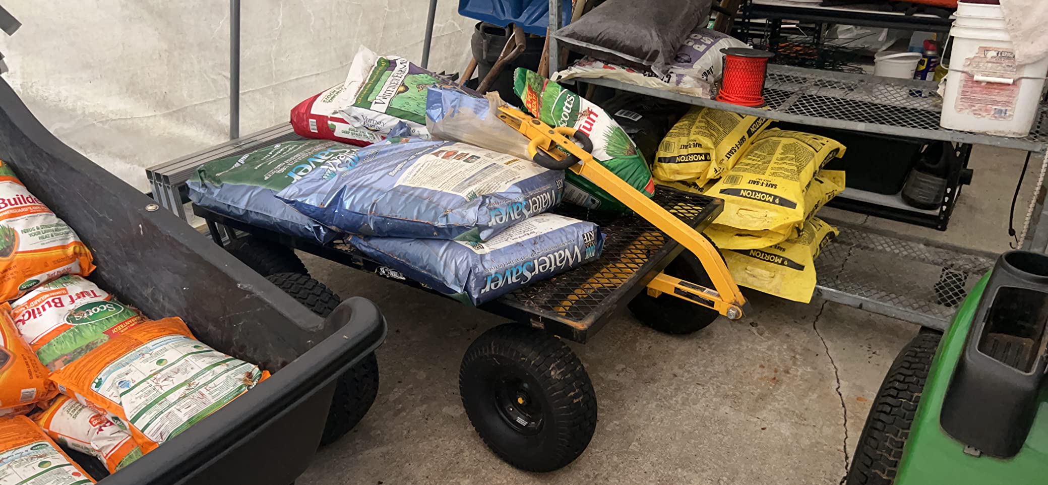 Gorilla Carts Steel Garden Cart, 4-Wheel Yard Cart, 1500 lb Capacity customer photo 2