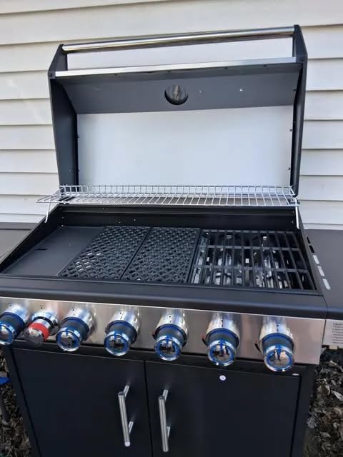 Brand-Man 6-Burner Propane Gas Grill 12,000 BTU Infrared Sear Side Burner customer photo 1