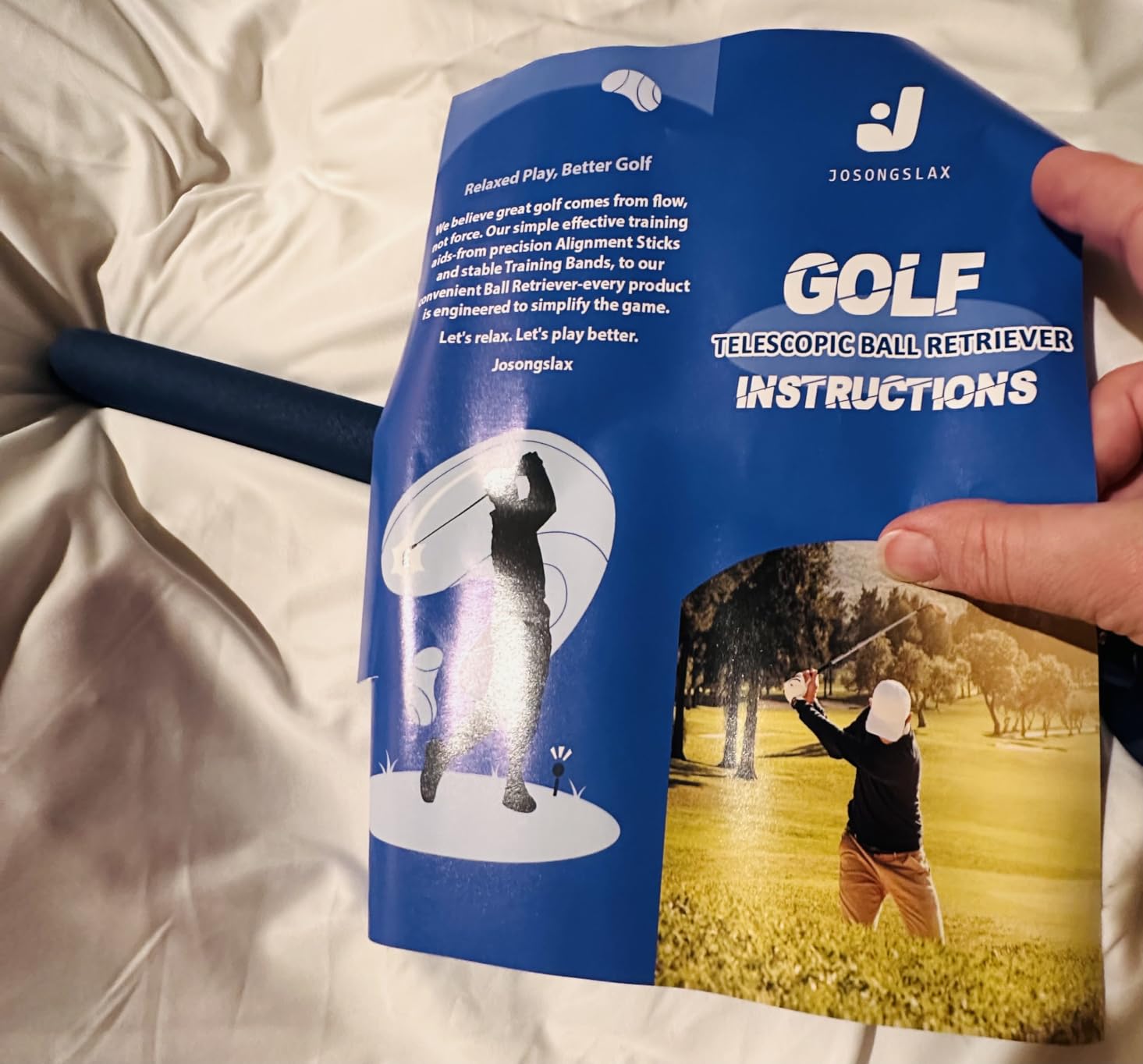 Golf Ball Retriever Telescopic for Water, 9/12/15/20Ft GolfBall Grabber Tool, Golf Accessories Gifts for Men, Women & Golfers, Golf Balls Picker with Stainless Steel Shaft & Rubber Grip customer photo 1