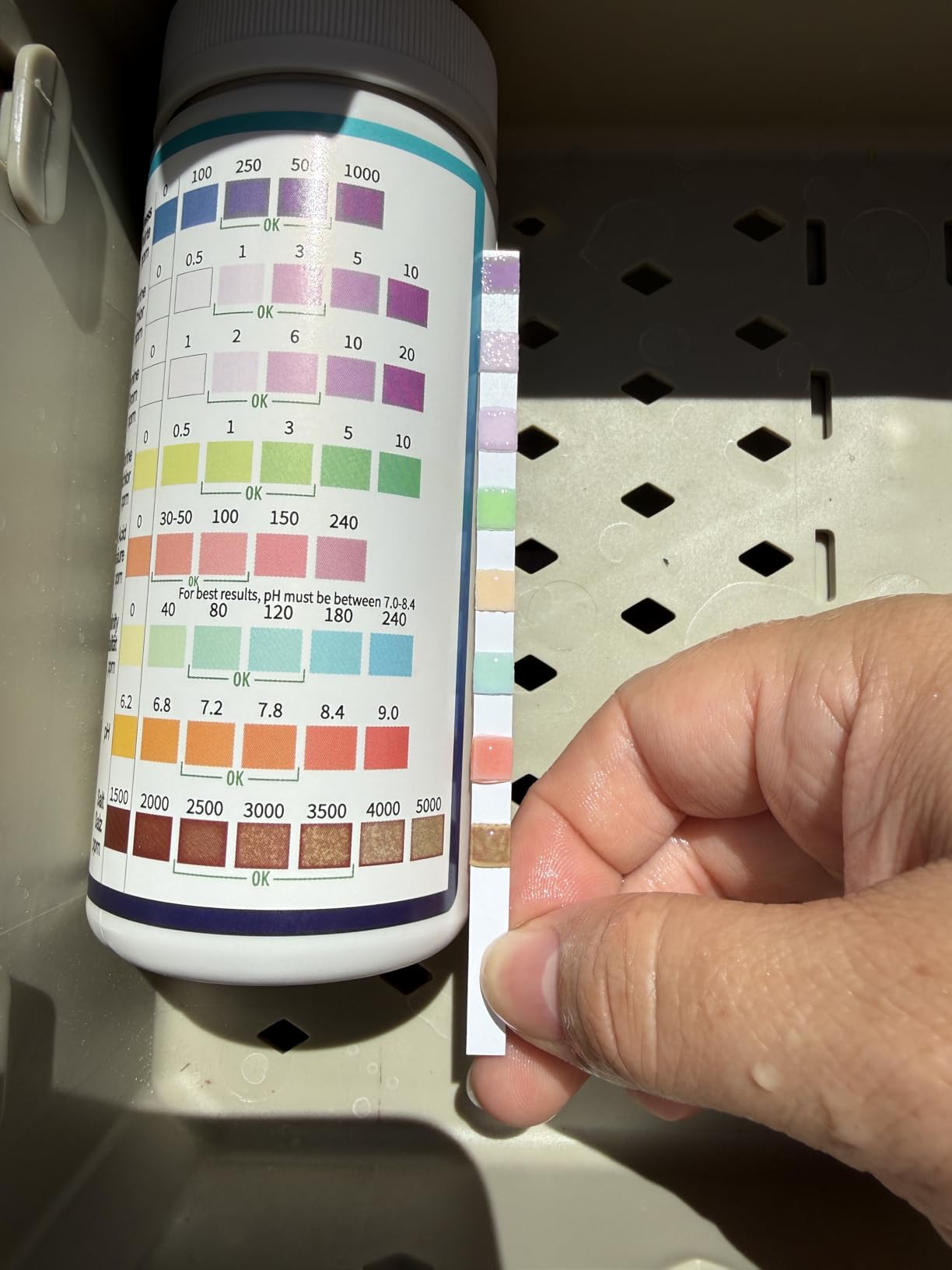 All-New 2026 8-in-1 Pool Test Strips -150 CT Pool Salt Test Strips | Salt Water Pool Testing Kit for Salt Water Pools, in & Above-Ground Pools, Hot Tubs&Spas| Quick&Accurate Testing Chlorine,pH,Salt customer photo 1