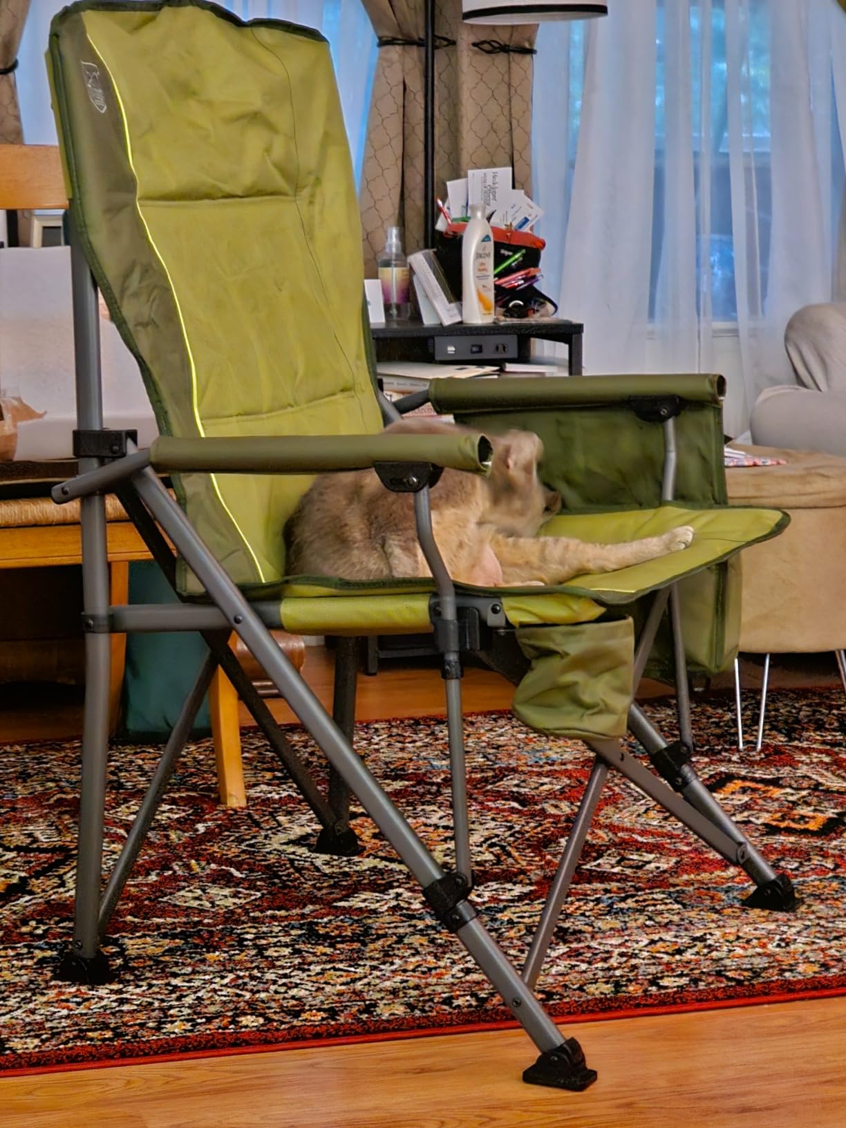 TIMBER RIDGE Oversized Folding Camping Chair High Back 500lbs customer photo 2