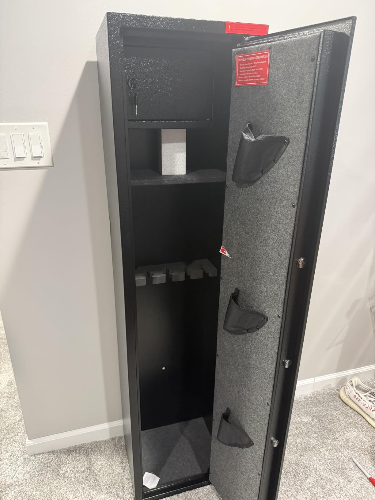 Marcree 5-8 Biometric Gun Safe, Fingerprint Gun Safe for Rifles and Pistols, Long Gun Cabinets for Rifles and Shotguns with Dual Alarm System, Quick Access Rifle Safes, No Assembly customer photo 2