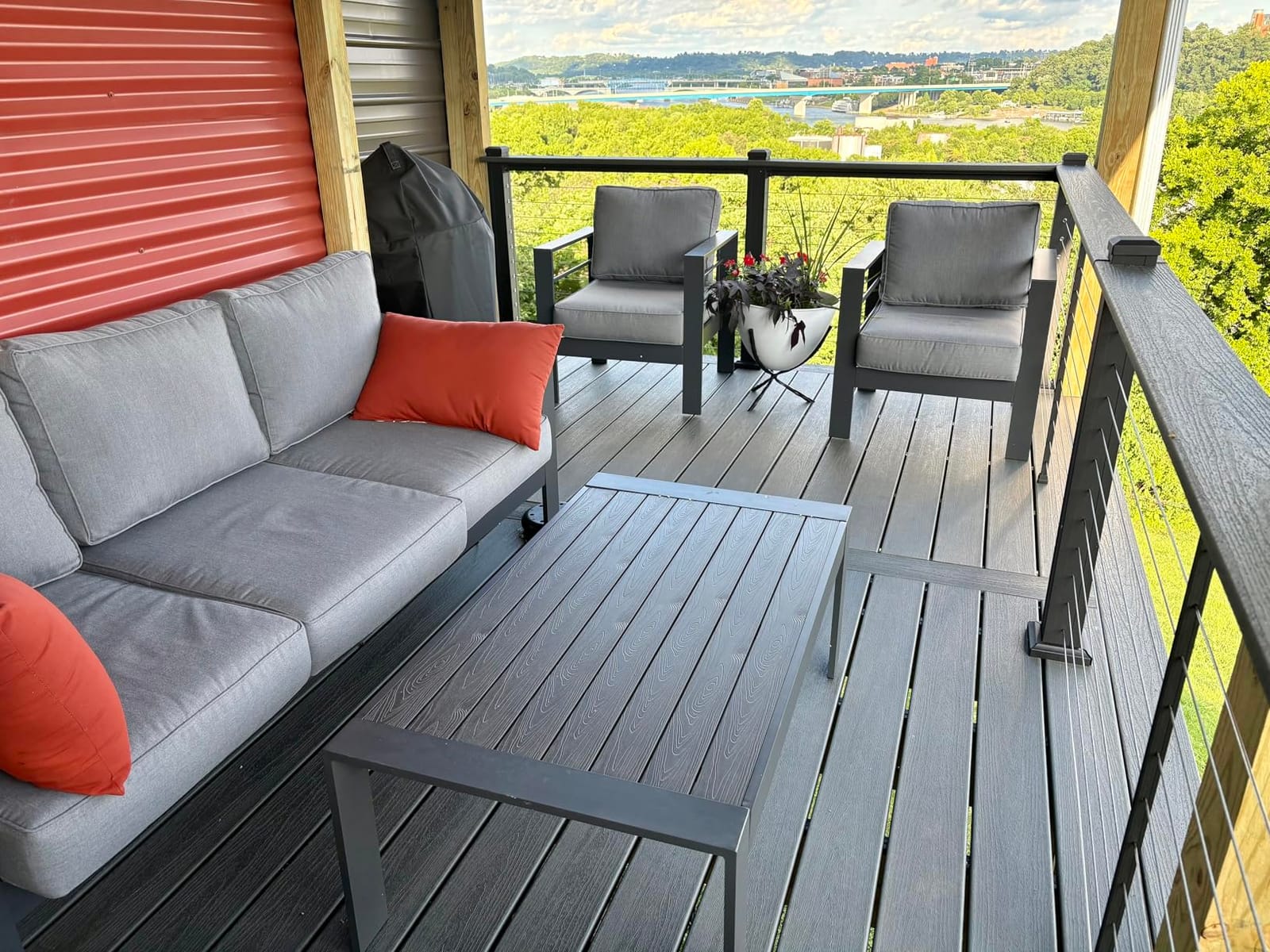 Solaste Aluminum Patio Furniture Set for All Weather, Oversized Metal Outdoor Furniture Set with 27.5