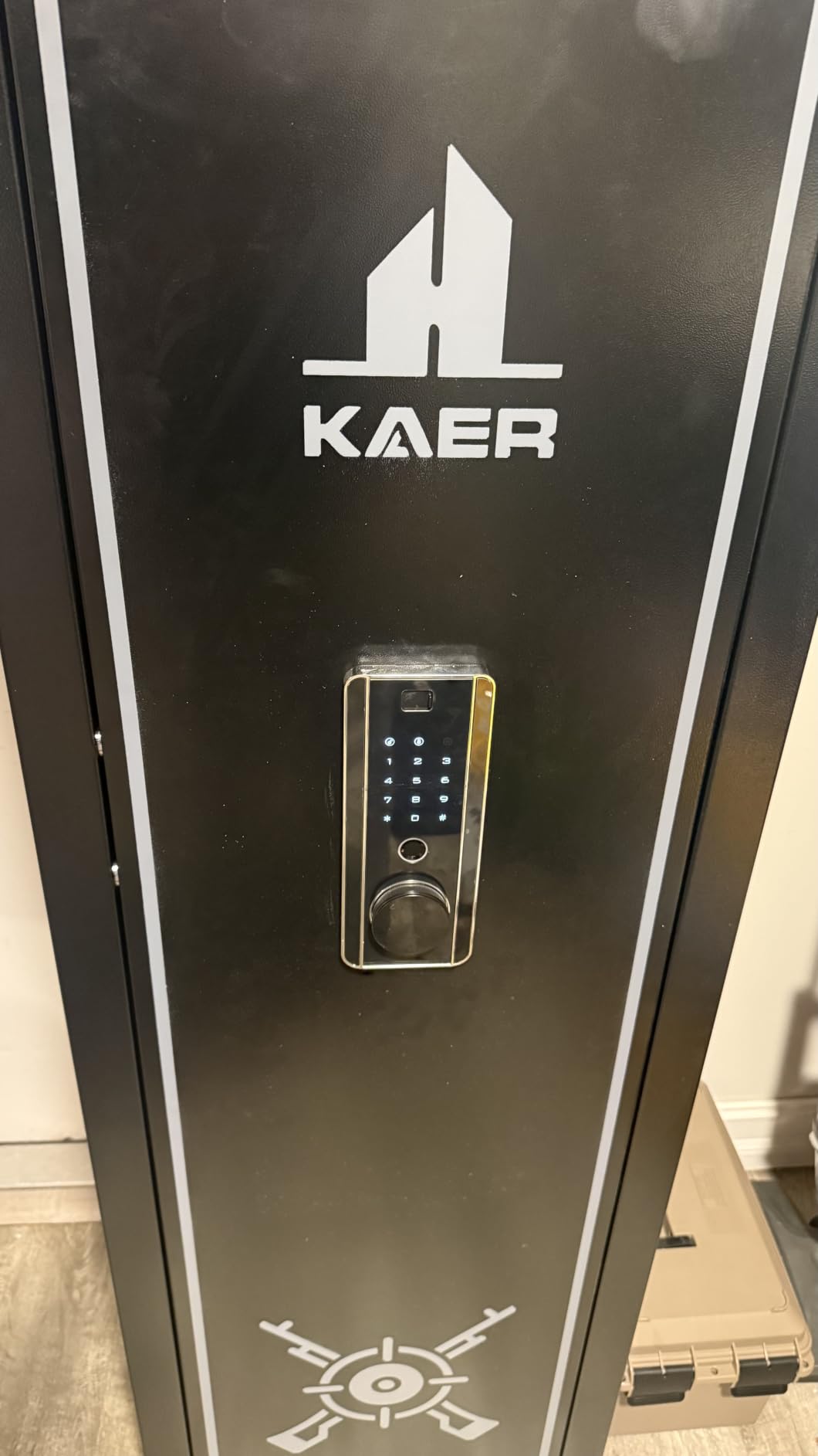 KAER 10-15 Biometric Gun Safe for Rifles and Pistols,Large Gun Cabinet with Removable Racks & Adjustable Shelf,Fingerprint Keypad Lock Rifle Safe for Home & Hunting(AR-15) customer photo 1