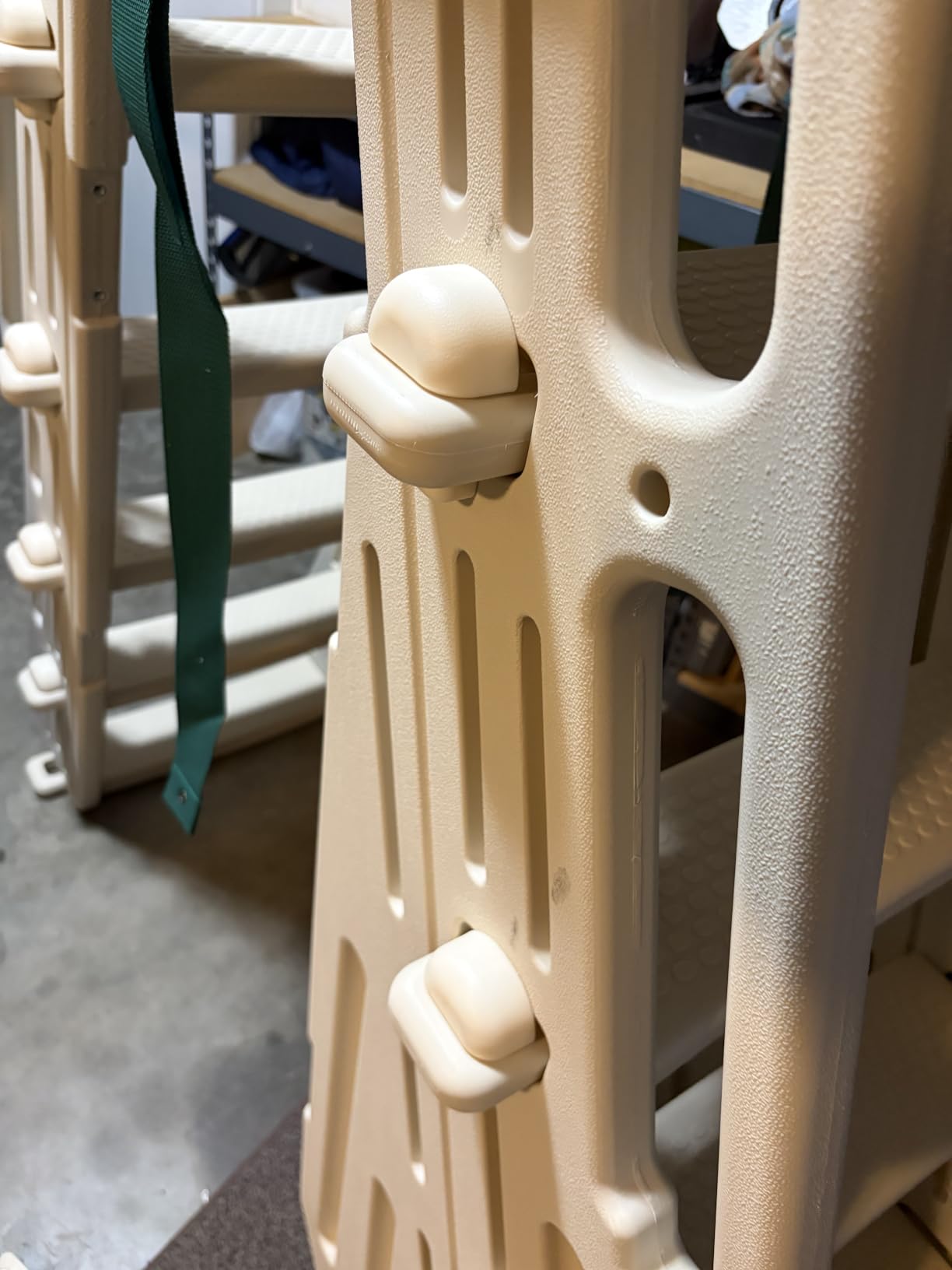 Pool Ladder Above Ground Swimming Safety A Frame Pool Ladder with Platform and Safety Barrier for 48-52 inches Pool customer photo 2