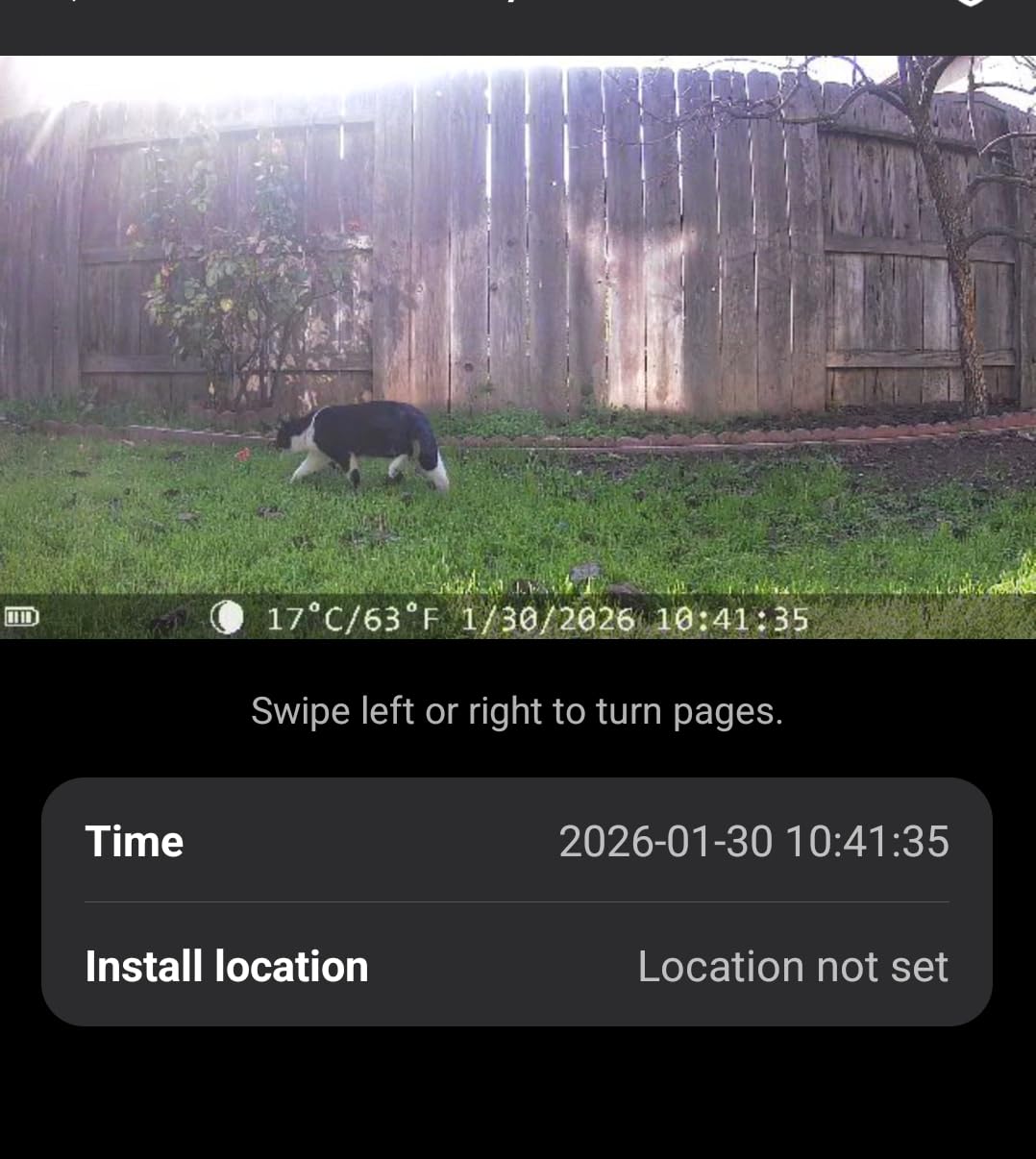 Cellular Trail Camera 4G LTE – Free Photo Transfer to App (No Subscription),1296P HD Video, 60MP, Low-Glow IR Night Vision, Fast Trigger, Long Battery Life, 32GB SD – for Wildlife & Property Security customer photo 1