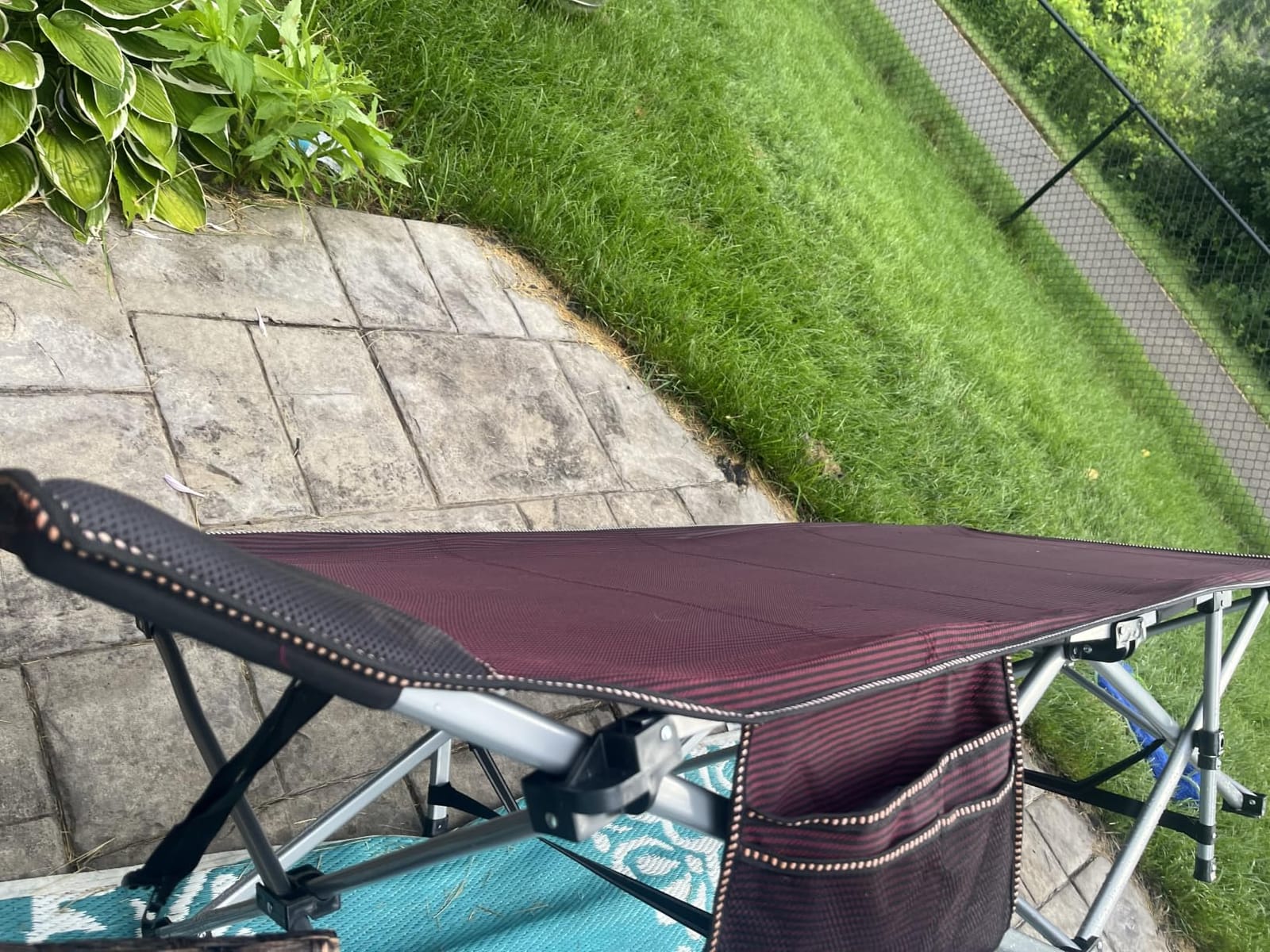 ABORON Oversized Camping Cot for Adults, 900 lbs Heavy Duty Folding Camping Bed with Mattress Pad, 78 x 32 in XXL Outdoor Cot, 1200D Oxford Portable Sleeping Cot with Carry Bag for Camping customer photo 2