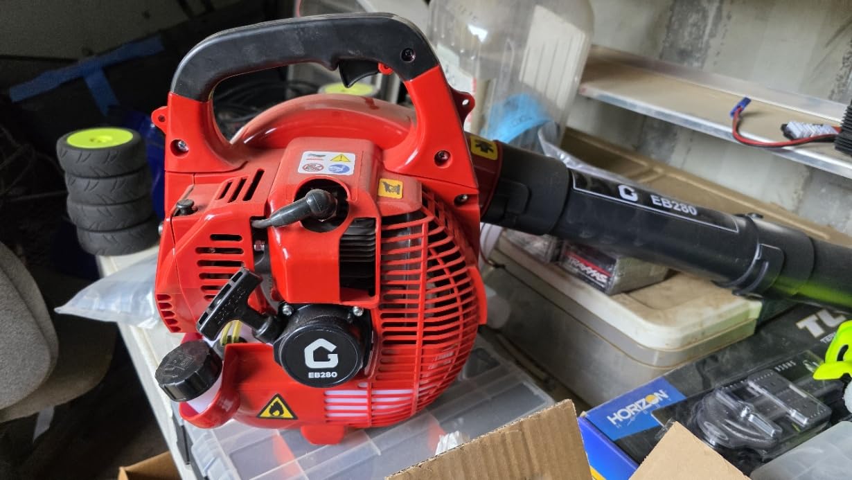 Gas Handheld Leaf Blower,490 CFM,280 MPH,Powerful Yard Cleanup customer photo 2