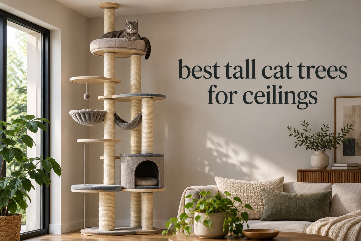 best tall cat trees for ceilings