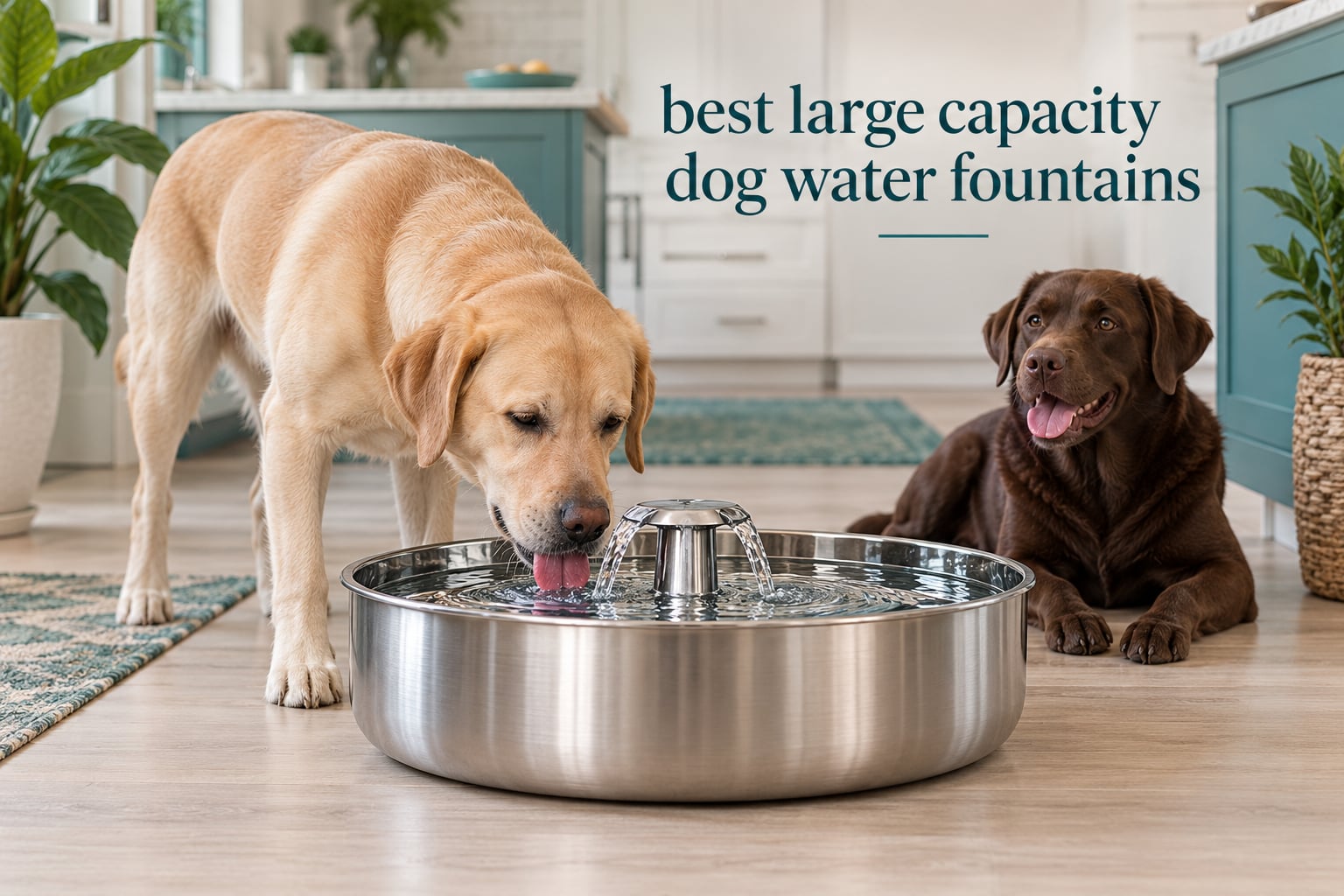 best large capacity dog water fountains