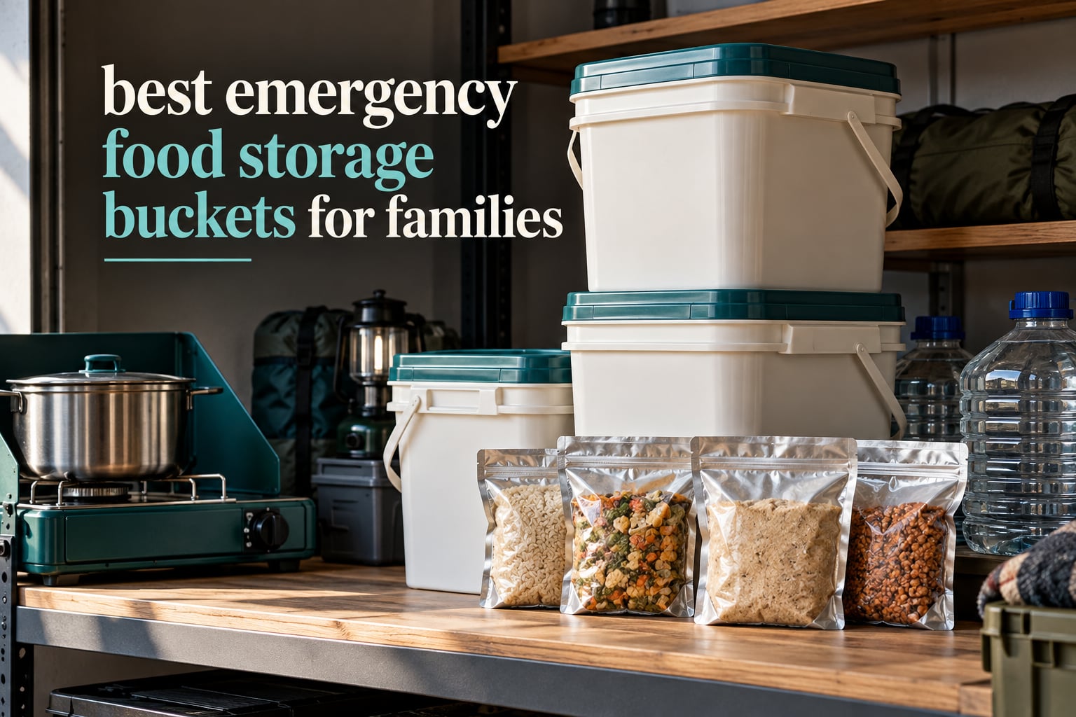 best emergency food storage buckets for families