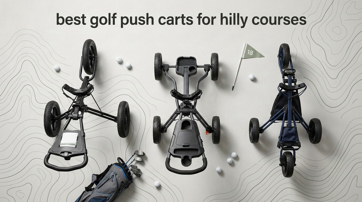 best golf push carts for hilly courses