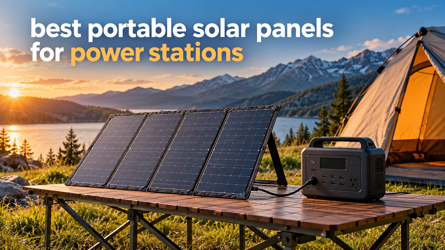 best portable solar panels for power stations