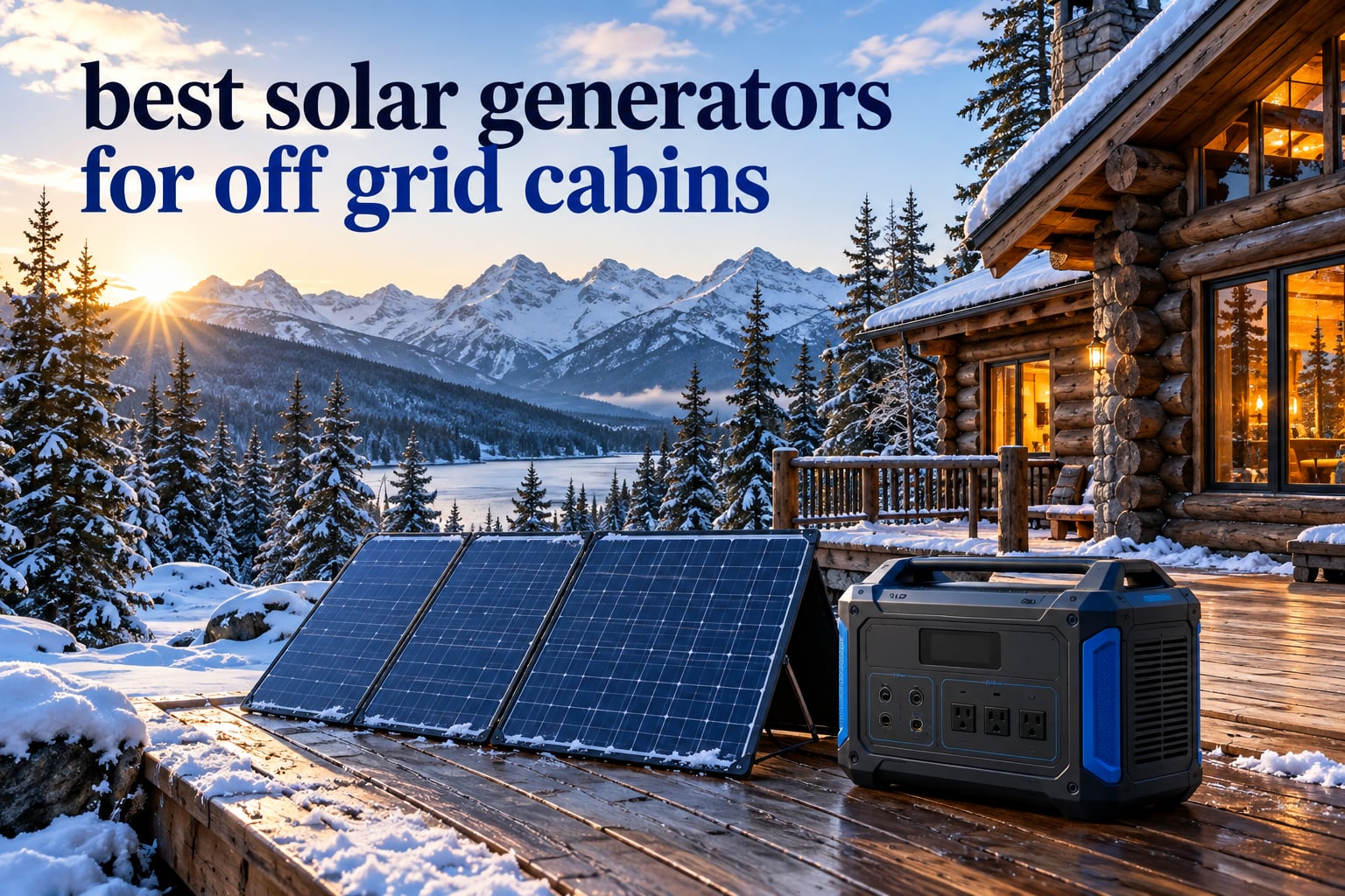 best solar generators for off grid cabins