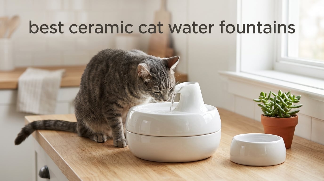 best ceramic cat water fountains