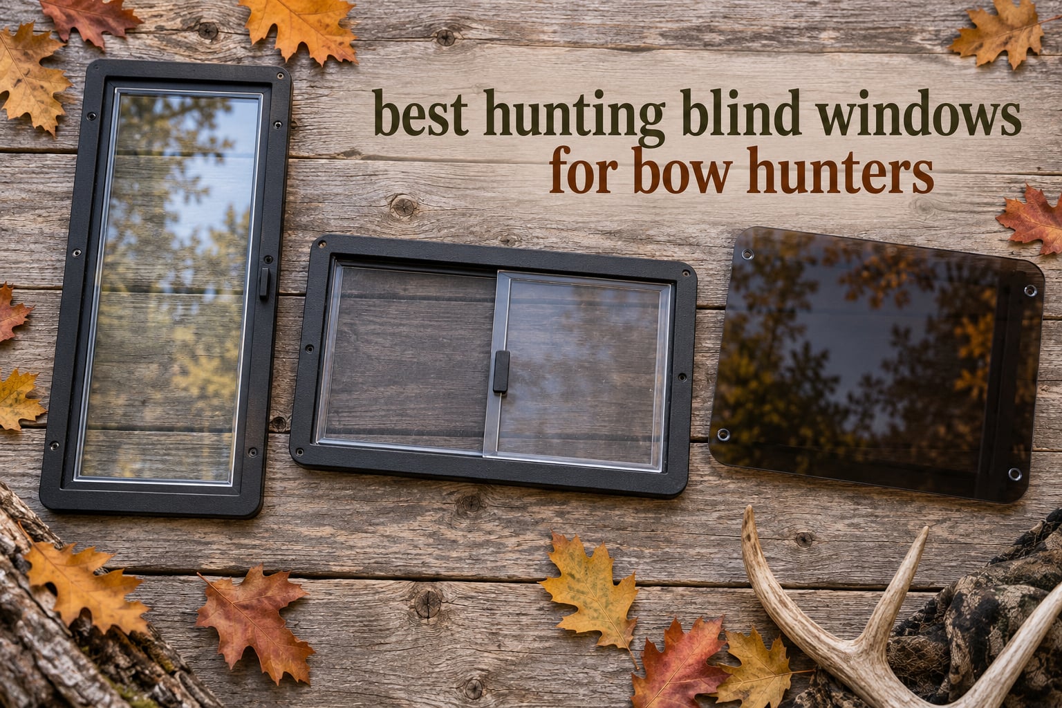 best hunting blind windows for bow hunters
