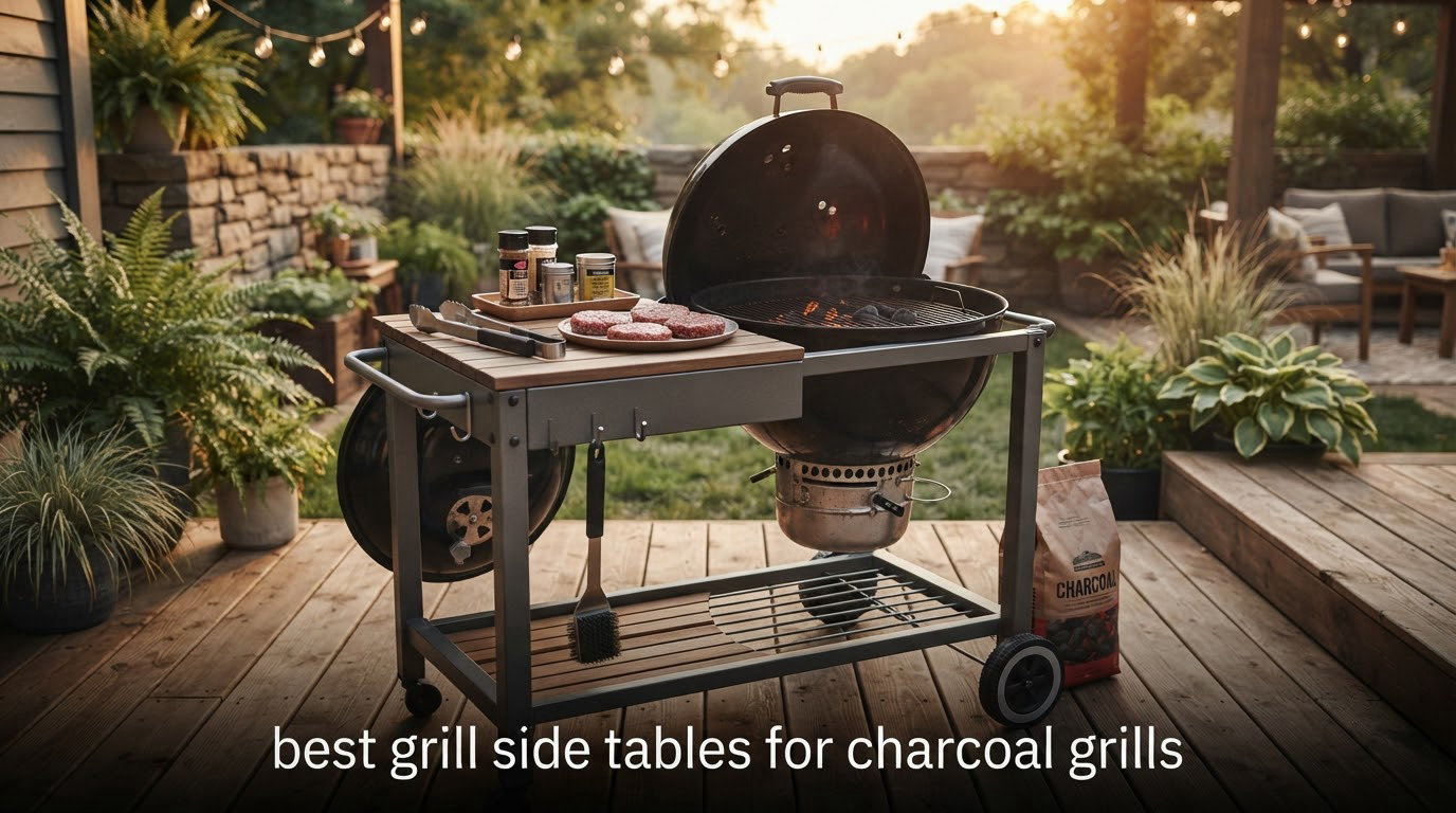best grill side tables for charcoal grills