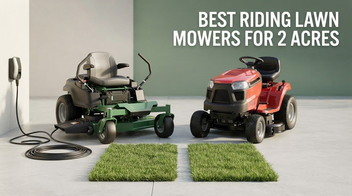 best riding lawn mowers for 2 acres
