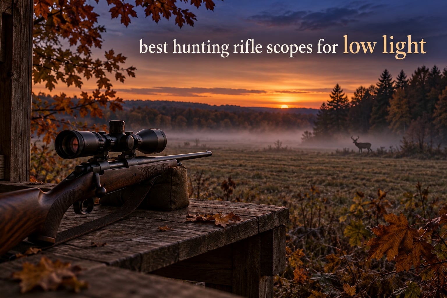 best hunting rifle scopes for low light