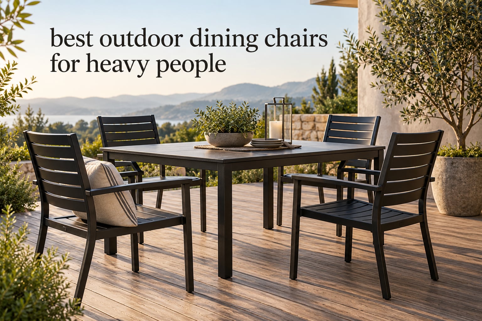 best outdoor dining chairs for heavy people