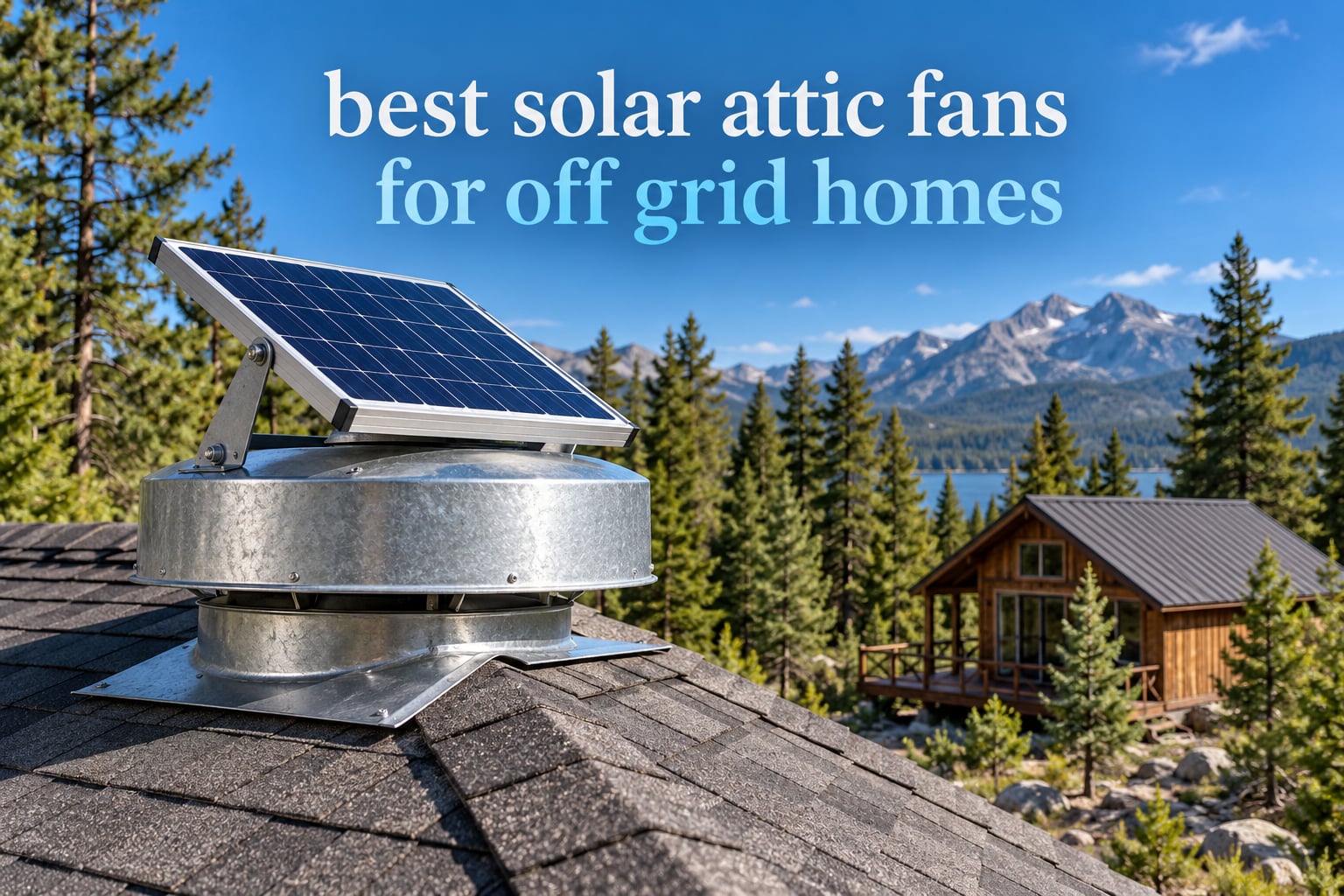 best solar attic fans for off grid homes
