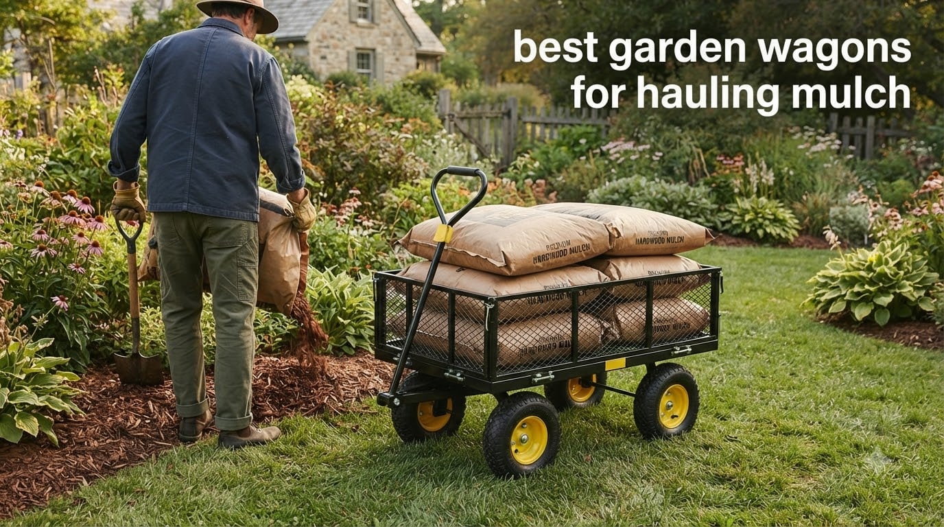 best garden wagons for hauling mulch