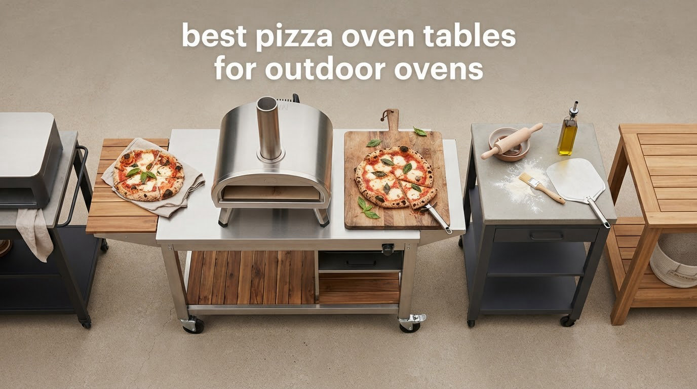 best pizza oven tables for outdoor ovens