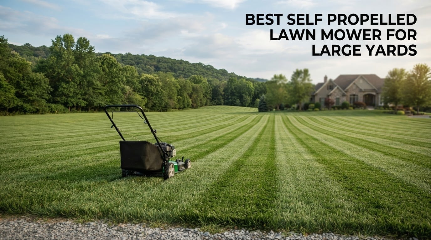 best self propelled lawn mowers for large yards