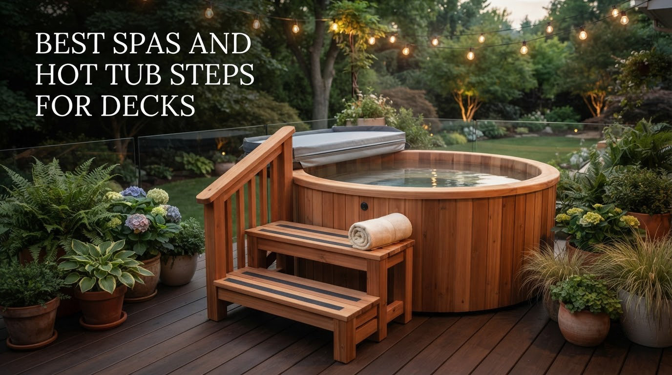best spas and hot tub steps for decks