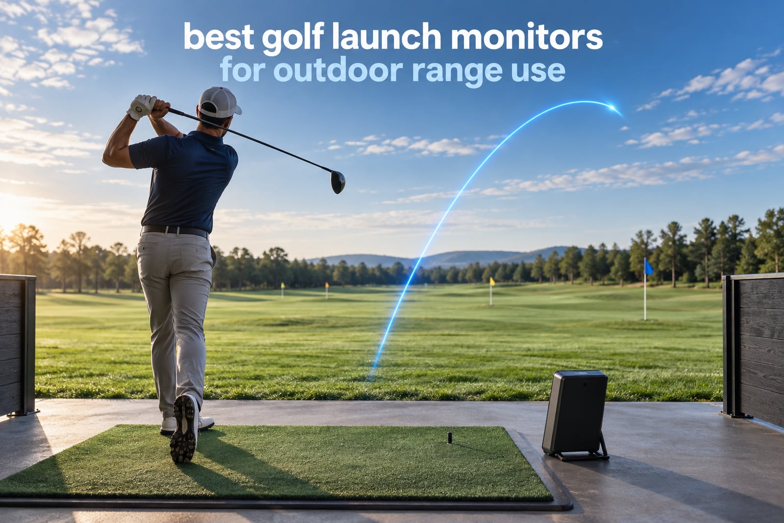 best golf launch monitors for outdoor range use