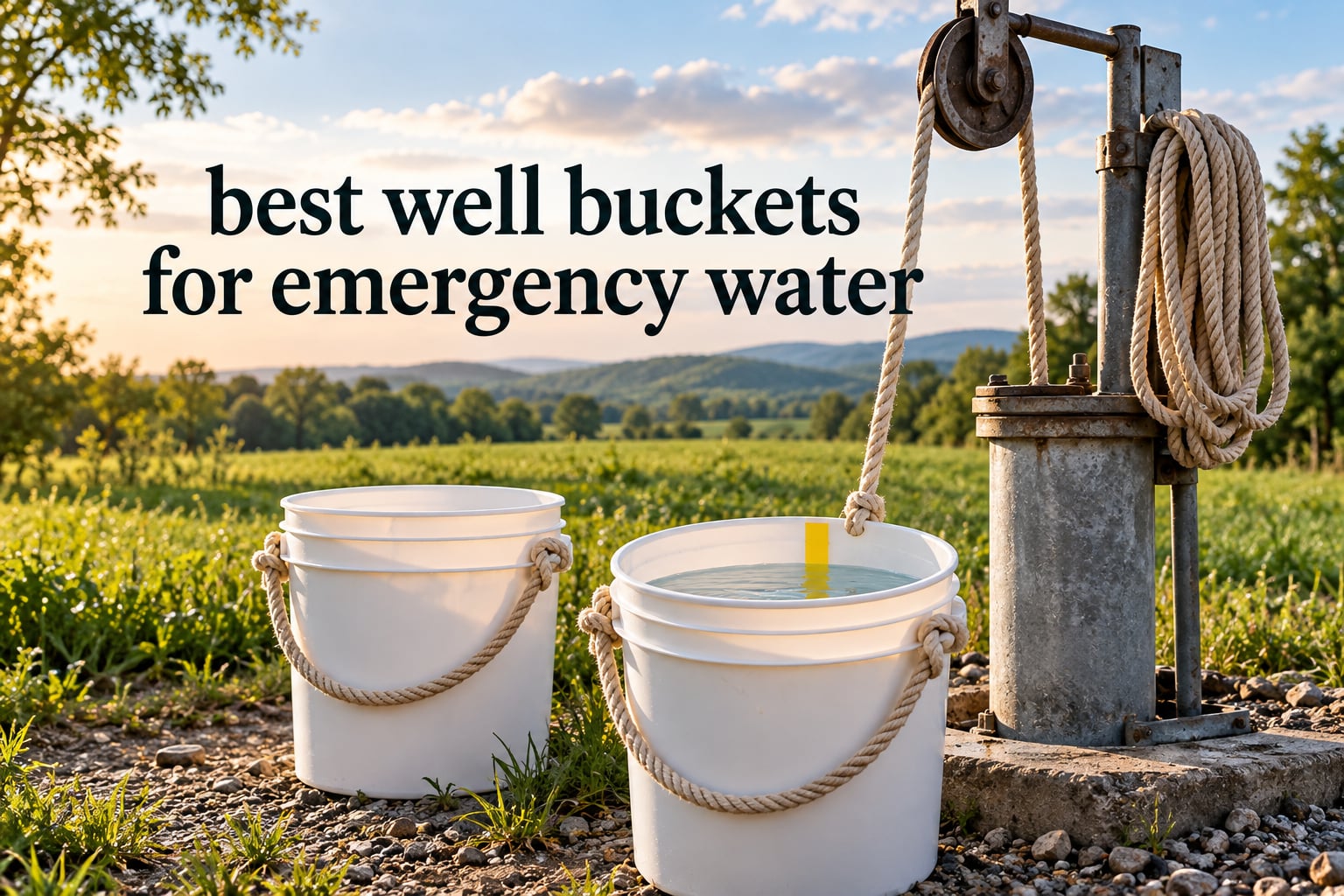best well buckets for emergency water