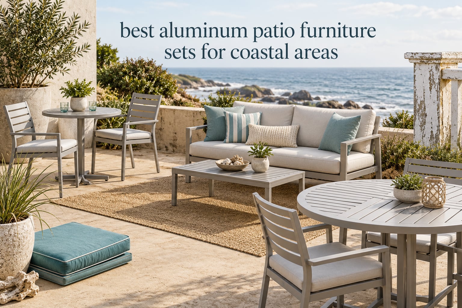best aluminum patio furniture sets for coastal areas