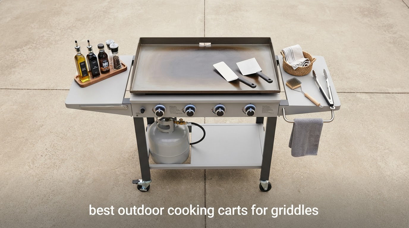 best outdoor cooking carts for griddles