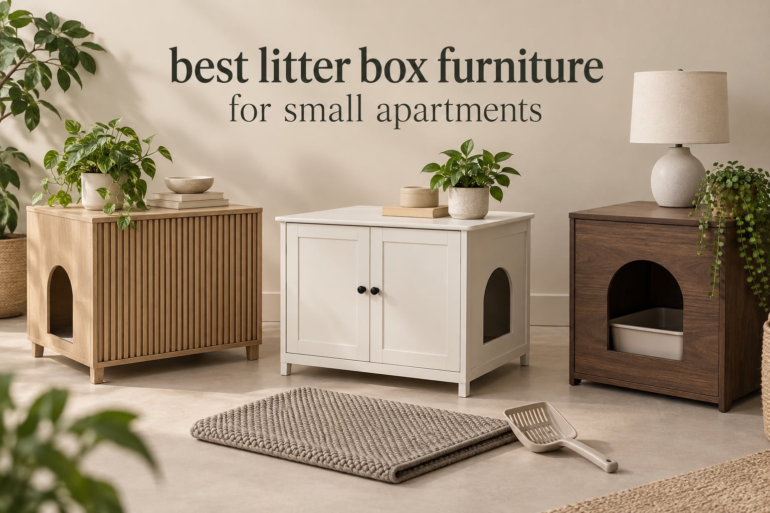 best litter box furniture for small apartments