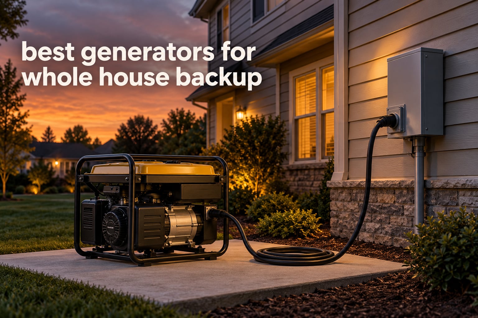 best generators for whole house backup