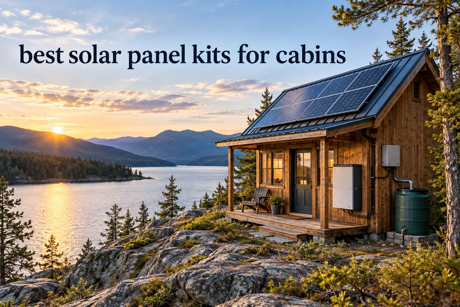 best solar panel kits for cabins
