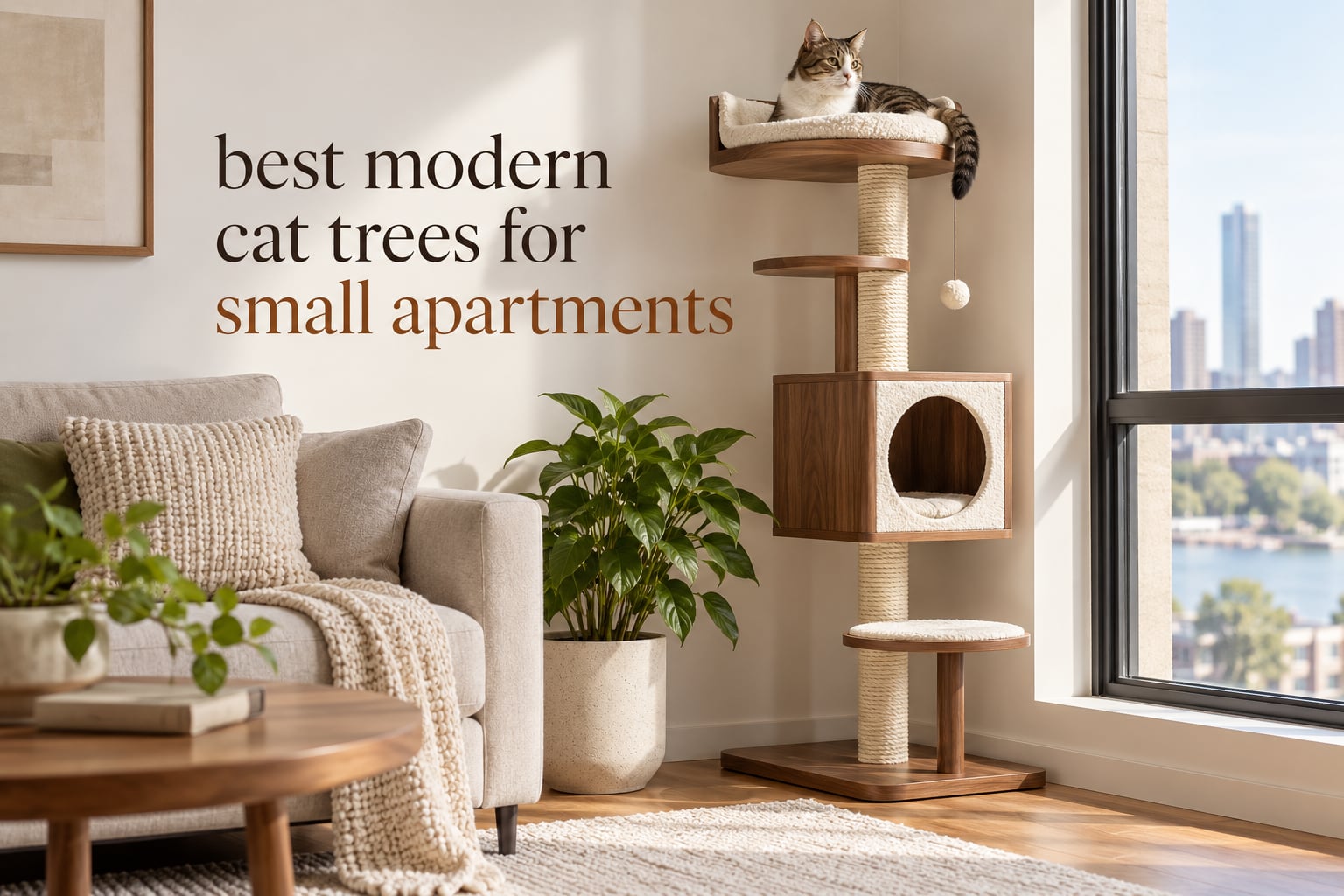 best modern cat trees for small apartments