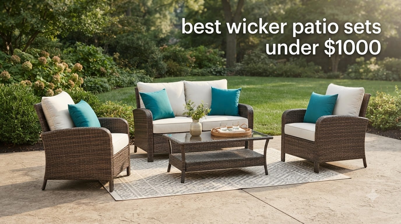 best wicker patio sets under $1000