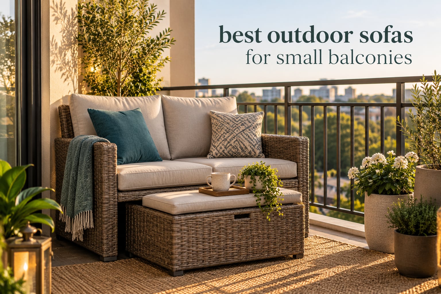 best outdoor sofas for small balconies