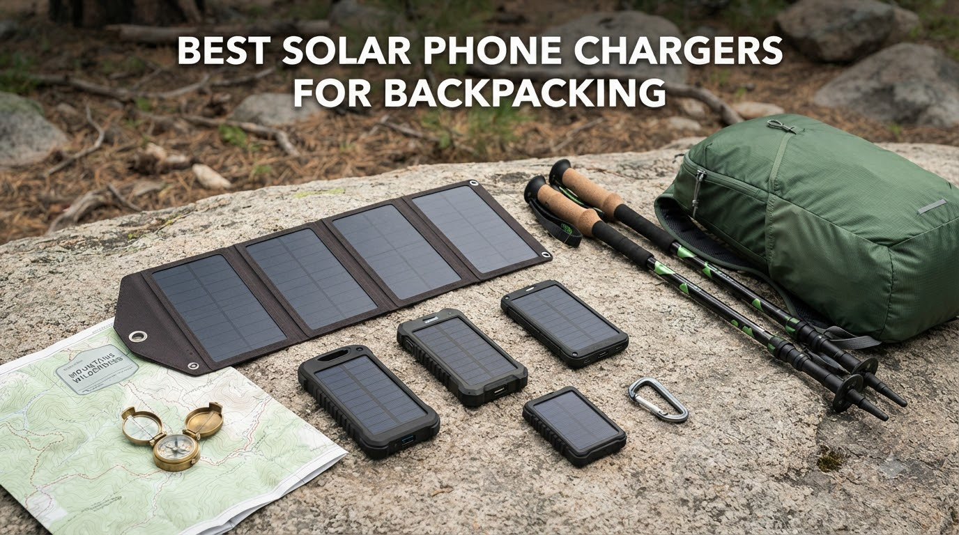 best solar phone chargers for backpacking