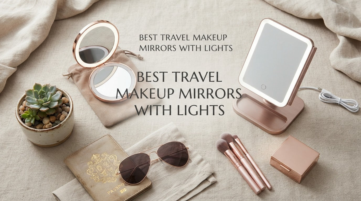 best travel makeup mirrors with lights