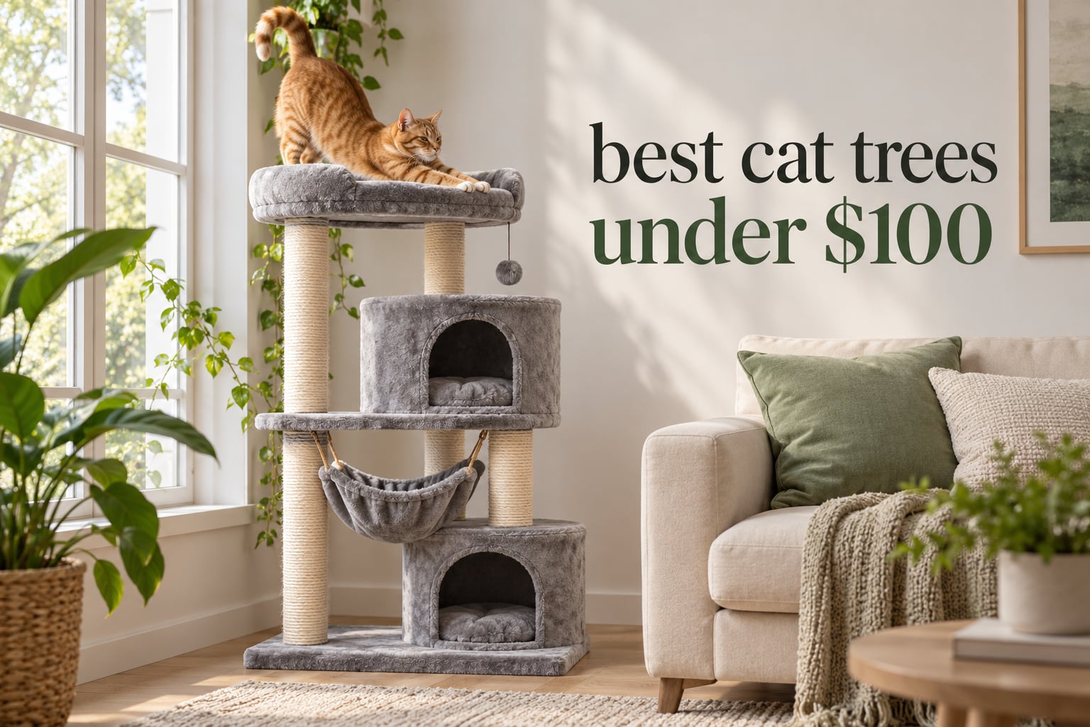 best cat trees under $100