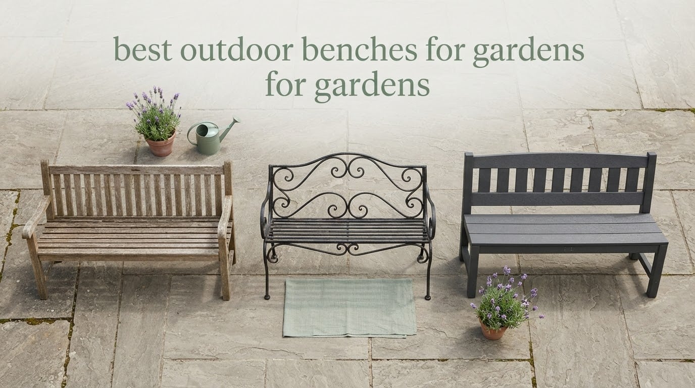 best outdoor benches for gardens